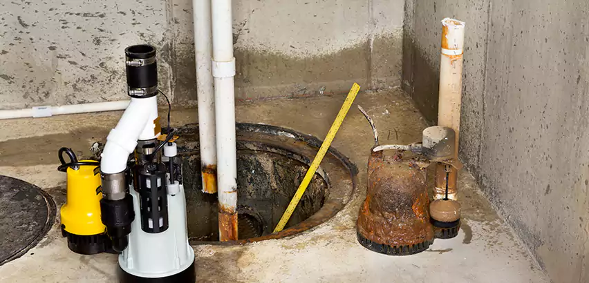 Installing Sump Pump in Finished Basement in Lindenhurst, NY